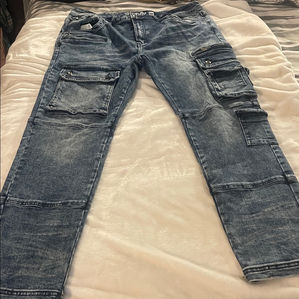 Men's Relaxed Fit Blue Jeans